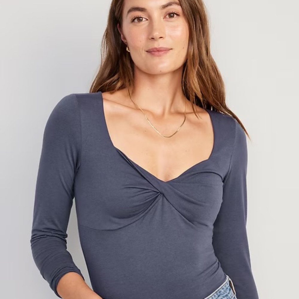 Old Navy fitted twist front top